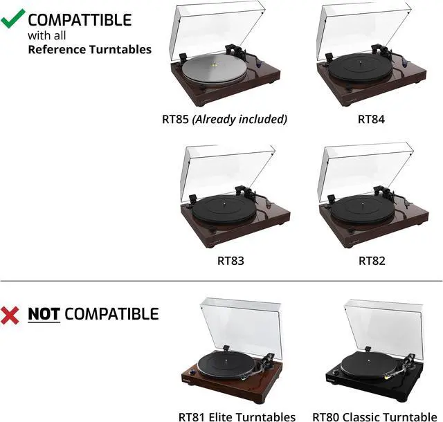 Alt view image 4 of 7 - Fluance Vinyl Turntable and Record Accessory Kit With Record And Stylus Anti-Static Carbon Fiber Brushes, Frosted Acrylic Platter and Record Weight (VB52AP03RW03)