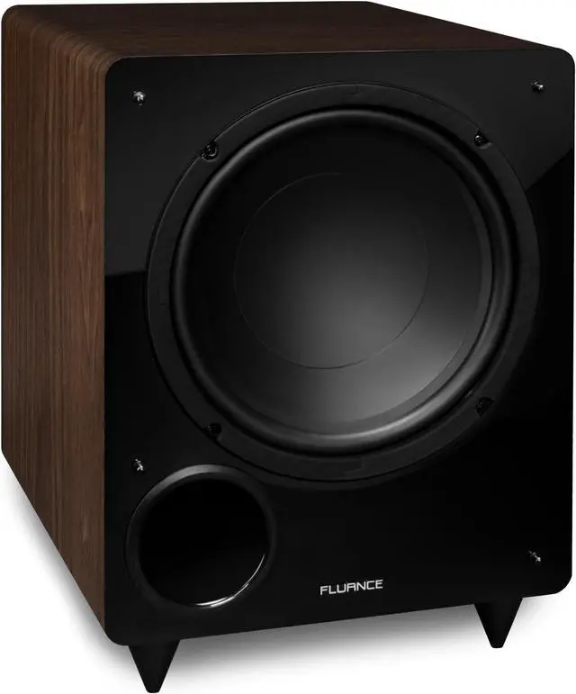 Alt view image 5 of 7 - Fluance Elite High Definition Surround Sound Home Theater 7.1 Speaker System including Floorstanding Towers, Center Channel, Surround, Rear Surround Speakers, and DB10 Subwoofer - Walnut (SX71WR)