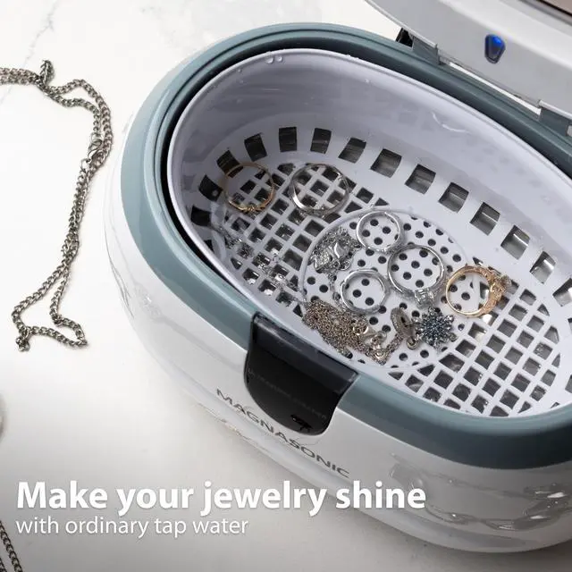 Alt view image 10 of 14 - Magnasonic Professional Ultrasonic Polishing Jewelry Cleaner Machine for Cleaning Eyeglasses, Watches, Rings, Necklaces, Coins, Razors, Dentures, Combs, Tools, Parts - Additional 1 Year Warranty