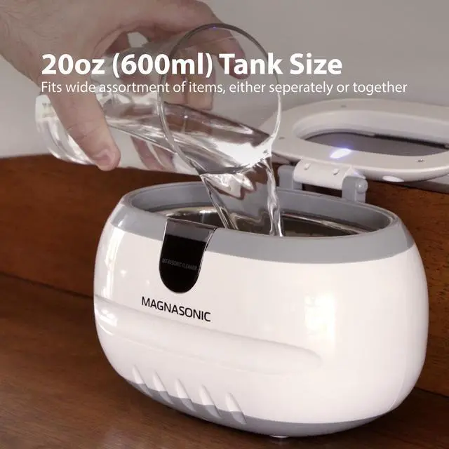 Alt view image 13 of 14 - Magnasonic Professional Ultrasonic Polishing Jewelry Cleaner Machine for Cleaning Eyeglasses, Watches, Rings, Necklaces, Coins, Razors, Dentures, Combs, Tools, Parts - Additional 1 Year Warranty