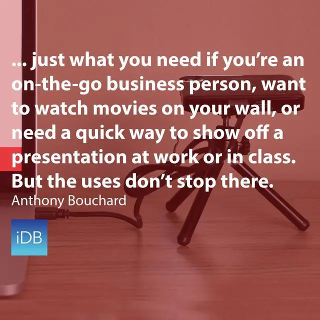 Alt view image 13 of 15 - Magnasonic LED Pocket Pico Video Projector, HDMI, Rechargeable Battery, Built-in Speaker, DLP, 60" Hi-Resolution Display for Streaming Movies, Presentations, Smartphones, Tablets, Laptops (PP60)