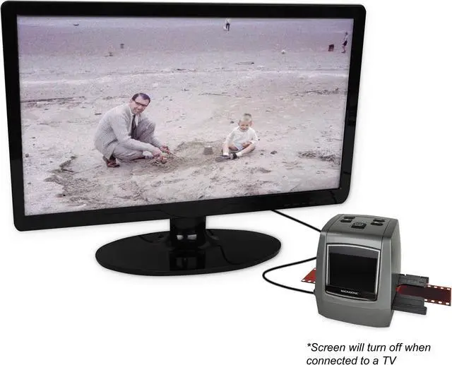 Alt view image 3 of 8 - Magnasonic All-In-One High Resolution 24MP Film Scanner, Converts 35mm/126KPK/110/Super 8 Films, Slides, Negatives into Digital Photos, Vibrant 2.4" LCD Screen, Impressive 128MB Built-In Memory