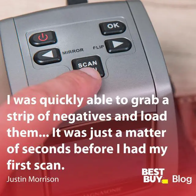 Alt view image 7 of 7 - Magnasonic All-In-One High Resolution 24MP Film Scanner with 2.4" Screen, 35mm Slide Film Holders, Converts 35mm/126KPK/110/Super 8 Films Slides Negatives into Digital Photos, 128MB Built-In Memory