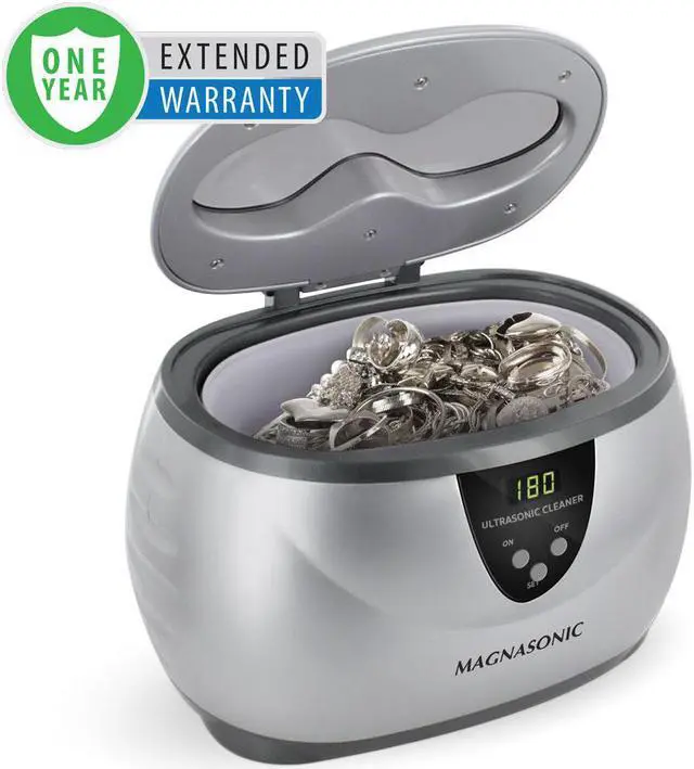 Main image of Magnasonic Ultrasonic Cleaner - 20oz Tank Ultrasonic Jewelry Cleaner & Ultrasonic Retainer Cleaner, Digital Timer, 5 Cleaning Modes for Glasses, Rings, Dentures, Tools, Aligners (UC22)