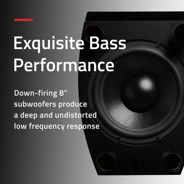Alt view image 4 of 7 - Fluance Reference Surround Sound Home Theater 5.0 Channel Speaker System including 3-Way Floorstanding Floorstanding Towers, Center Channel, and Rear Surround Speakers - Walnut (XL8HTBW)