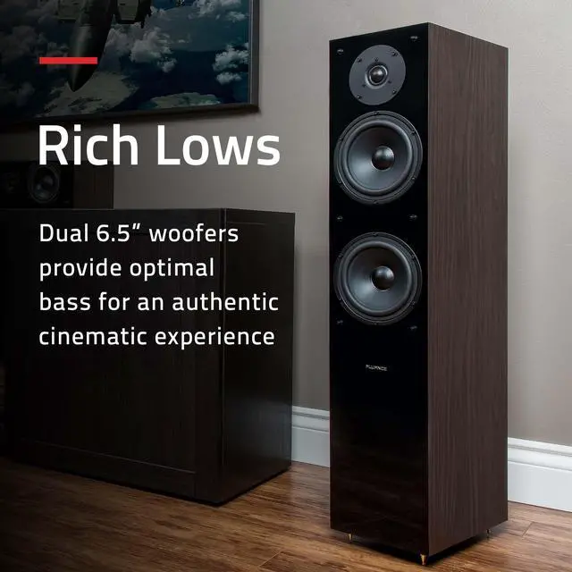 Alt view image 5 of 7 - Fluance Elite High Definition Surround Sound Home Theater 5.0 Channel Speaker System including Floorstanding Towers, Center Channel and Rear Surround Speakers - White (SXHTBWH)