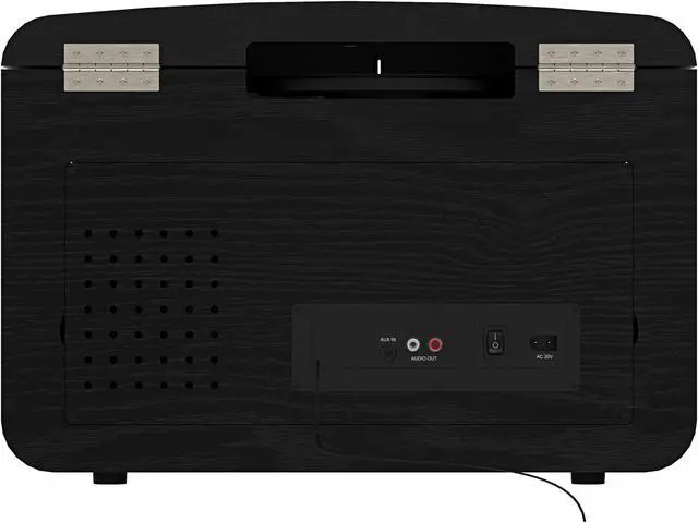 Alt view image 5 of 6 - Electrohome Kingston 7-in-1 Vintage Vinyl Record Player Stereo System with 3-Speed Turntable, Bluetooth, AM/FM Radio, CD, Aux In, RCA/Headphone Out with 1 Year Extended Warranty (RR75B)