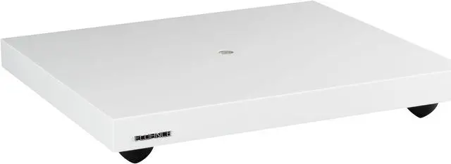 Alt view image 2 of 7 - Fluance Turntable Isolation Base Anti-Vibration Wood Platform And HiFi Vinyl Record Weight Stabilizer - Piano White