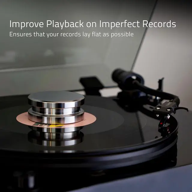 Alt view image 7 of 7 - Fluance Turntable Isolation Base Anti-Vibration Wood Platform And HiFi Vinyl Record Weight Stabilizer - Piano White