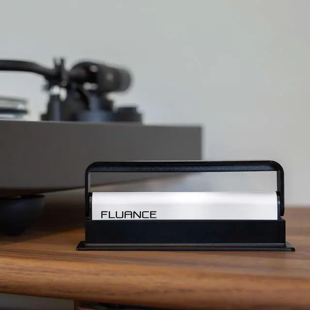 Alt view image 7 of 7 - Fluance Anti-Static Carbon Fiber Record Cleaning Brush - Safely Removes Dust & Static from Vinyl Records to Preserve Sound Quality and Reduce Pops, Crackles, Surface Noise (VB50)