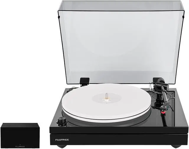 Main image of Fluance RT87 Reference High Fidelity Dual-Plinth Turntable with AT-VM95ML Cartridge, PA10 Phono Preamp (Piano Black)