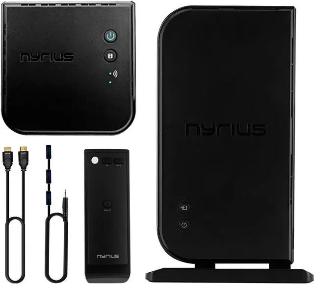 Alt view image 14 of 14 - Nyrius ARIES Home+ Wireless HDMI 2x Input Transmitter & Receiver for Streaming HD 1080p 3D Video and Digital Audio from Cable box, Satellite, Bluray, DVD, PS4, PS3, Laptops, PC - 2 Pack