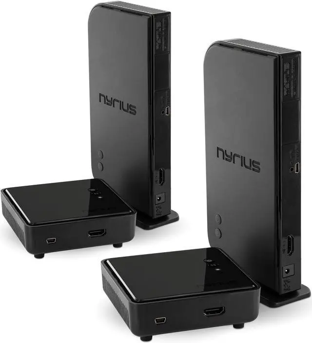 Main image of Nyrius ARIES Home HDMI Digital Wireless Transmitter & Receiver for HD 1080p Video Streaming with IR Remote Extender (NAVS500) - Bonus Pack of 2