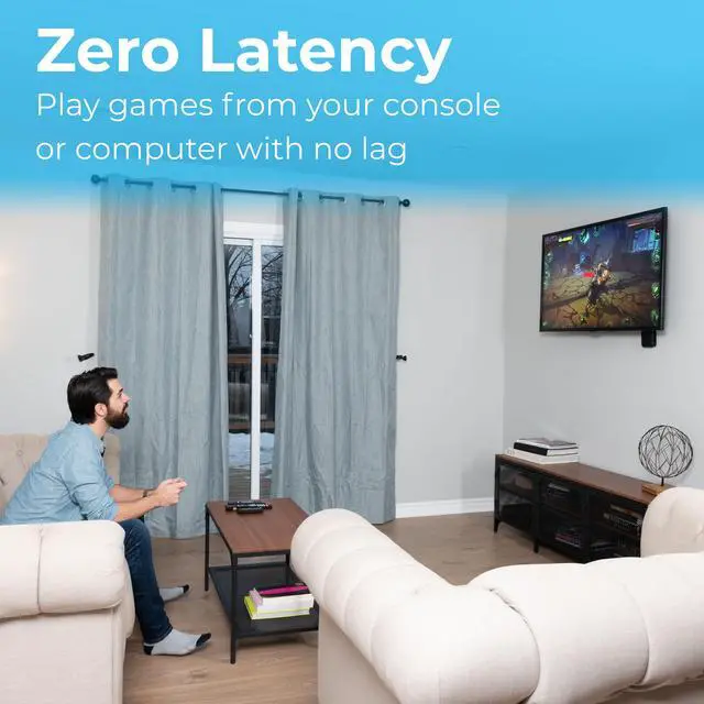 Alt view image 6 of 7 - Nyrius ARIES Home HDMI Digital Wireless Transmitter & Receiver for HD 1080p Video Streaming, Cable box, Satellite, Bluray, DVD, PS3, PS4, Laptops, PC (NAVS500)