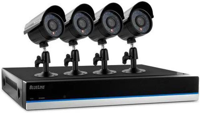 Defender BlueLine 21169 Ultra Hi-Res DIY Security System, 4CH x 4 ...