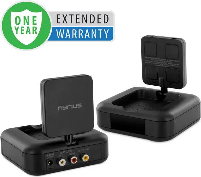 Alt view image 7 of 13 - Nyrius 5.8GHz 4 Channel Wireless Video & Audio Sender Transmitter & Receiver with IR Remote Extender for Streaming Cable, Satellite, DVD to TV Wirelessly - 1 Year Extended Warranty