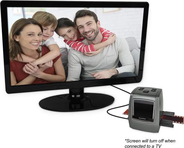 Alt view image 6 of 10 - Magnasonic All-In-One High Resolution 24MP Film Scanner, Vibrant 2.4" LCD Screen, Converts 126KPK/135/110/super 8 Film, Slides & Negatives into Digital Photos, with Bonus 32GB SD Card (FS50)