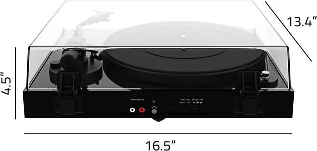 Alt view image 7 of 14 - Fluance RT82 Reference High Fidelity Vinyl Turntable Record Player with Ortofon OM10 Cartridge, Speed Control Motor, High Mass MDF Wood Plinth, Vibration Isolation Feet - Piano Black