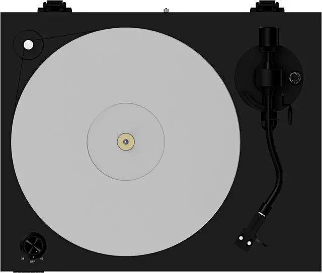 Alt view image 4 of 13 - Fluance RT85 Reference High Fidelity Vinyl Turntable Record Player with Ortofon 2M Blue Cartridge, Acrylic Platter, Speed Control Motor High Mass MDF Wood Plinth Vibration Isolation Feet - Piano Black