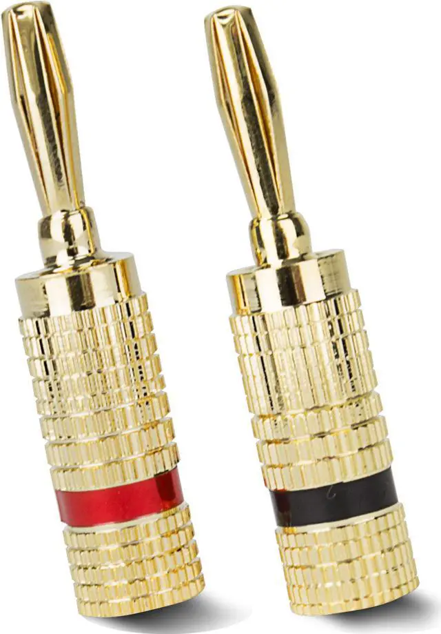 Alt view image 5 of 5 - General Electric GE AV22638 Premium Banana Plug Speaker Wire Connectors