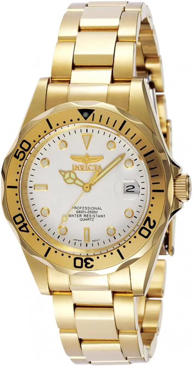 Alt view image 9 of 13 - Invicta Men's Pro Diver 23kt Goldplated