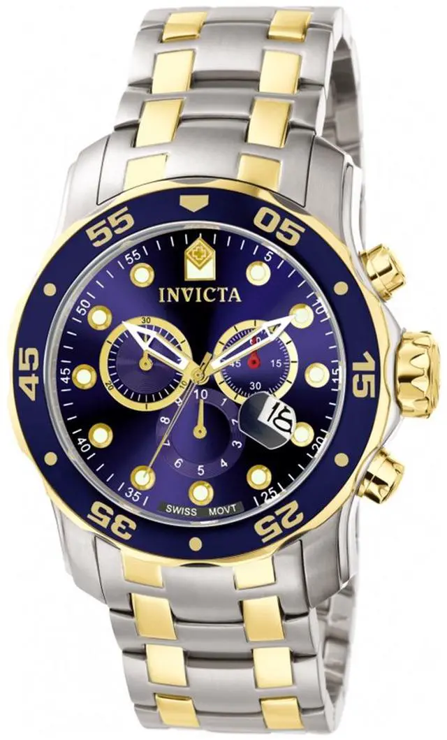 Alt view image 16 of 19 - Invicta  Pro Diver 0077  Stainless Steel Chronograph  Watch