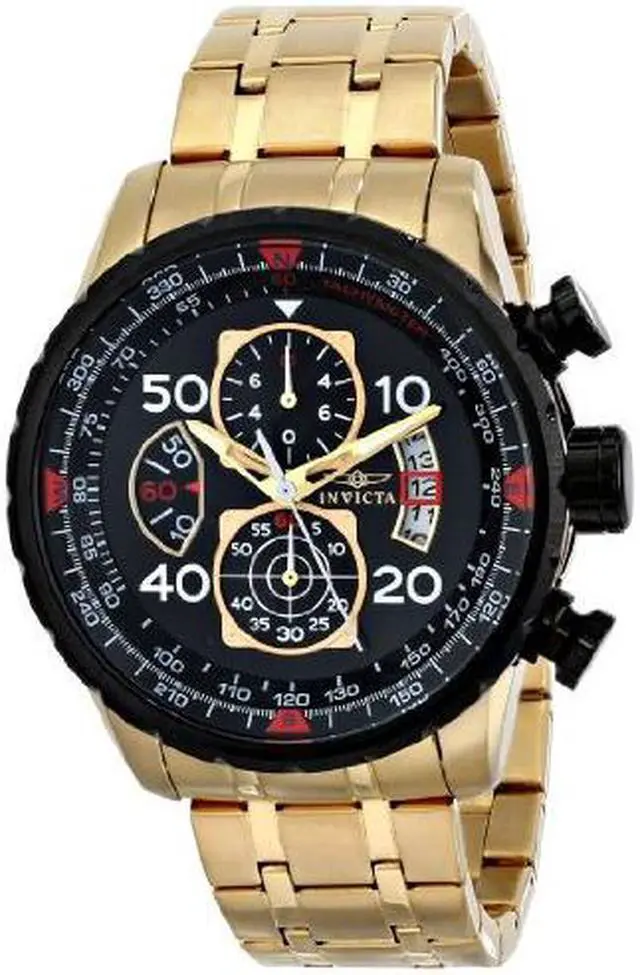 Alt view image 8 of 15 - Invicta  Aviator 17206  Stainless Steel Chronograph  Watch