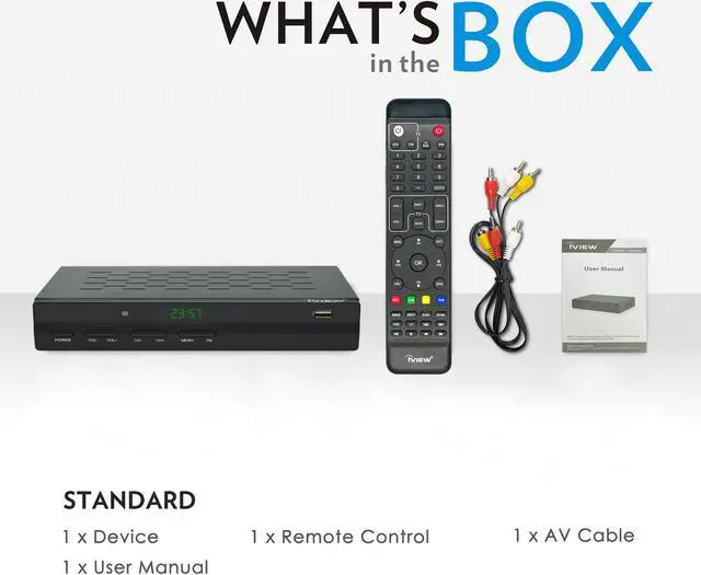 Alt view image 5 of 5 - IVIEW-3500STBIII Digital TV Converter Box, DVR QAM Media Player, HDMI Output