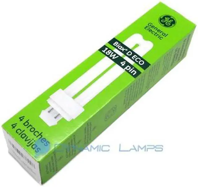 Main image of GE 97598 - F18DBX/827/ECO4P Double Tube 4 Pin Base Compact Fluorescent Light Bulb