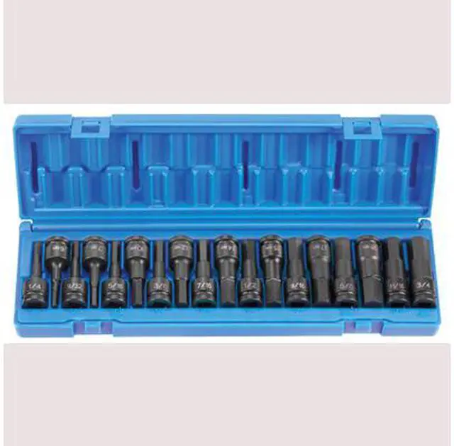 Main image of Grey Pneumatic 1598HC 1/2" Drive 18 Pc. Combo Hex Driver SAE/Metric Set
