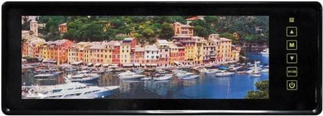Alt view image 4 of 7 - New Tview Rv808c 8.8" Tft Monitor Built In Rear View Mirror Back Up Camera