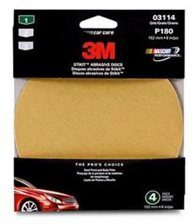 Main image of 3M 03114 6" Adhesive Backed Sanding Disc Fine 180 Grit