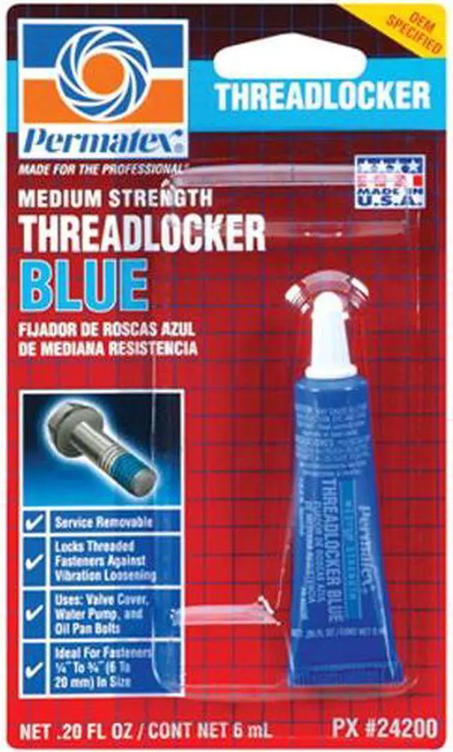 Alt view image 8 of 11 - Permatex Threadlocker Blue 1945-1004