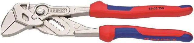 Alt view image 3 of 14 - KNIPEX 86 05 250 10 in Knipex Cobra Straight Jaw Plier Wrench Smooth,