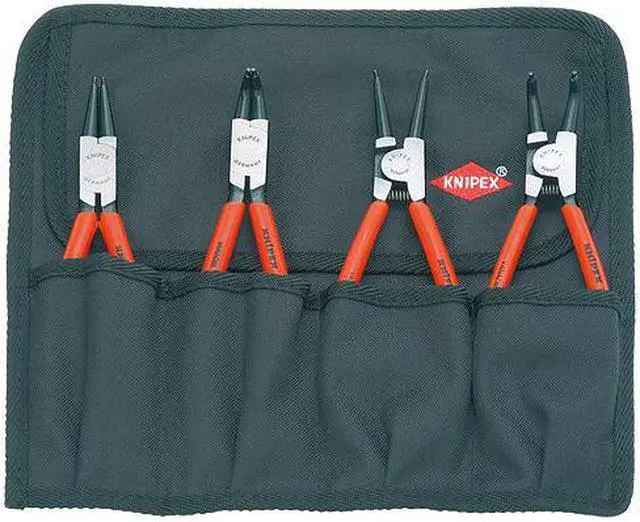 Alt view image 6 of 10 - Knipex Retaining Ring Plier Set,0,90 Deg,4 pc  00 19 56