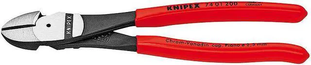Alt view image 2 of 3 - KNIPEX 74 01 180 SBA High Leverage Diagonal Cutters,7-1/4 In.