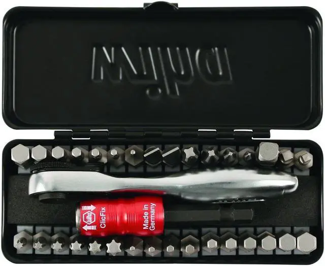 Alt view image 2 of 5 - Wiha 74996 Bit Ratchet Compact Storage Box Set, 35 Pieces