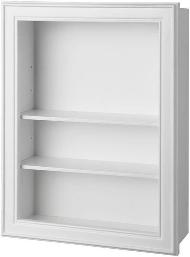 Gazette 18-1/2 in. W Wall Shelf in White Gazette 18-1/2 in. W Wall Shelf in White