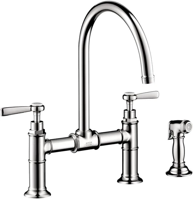 Hansgrohe 16818001 Axor Montreux 2-Handle Side Sprayer Kitchen Faucet