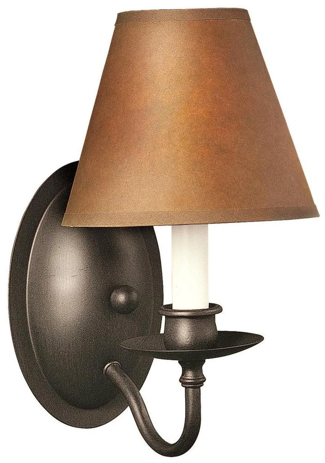 Main image of World Imports 8437-42 Uptown Colonial 1-Lgt Wall Sconce, Rust