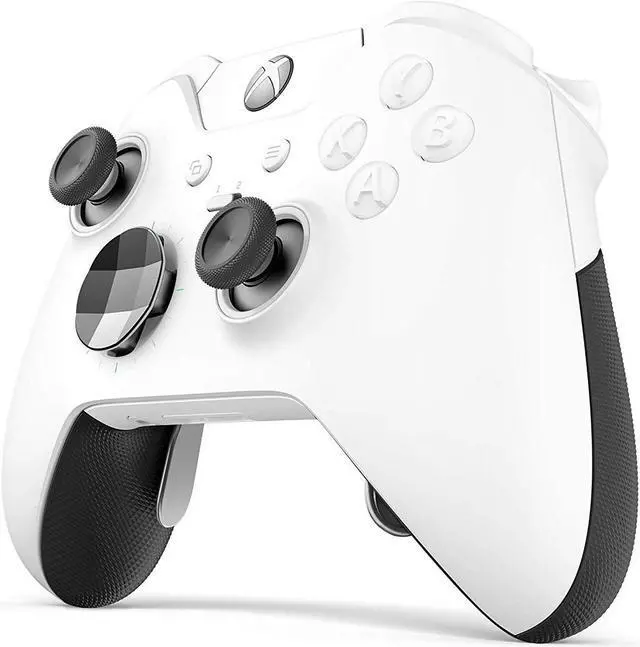 Alt view image 3 of 8 - Microsoft Xbox One Elite Wireless Controller - Platinum White