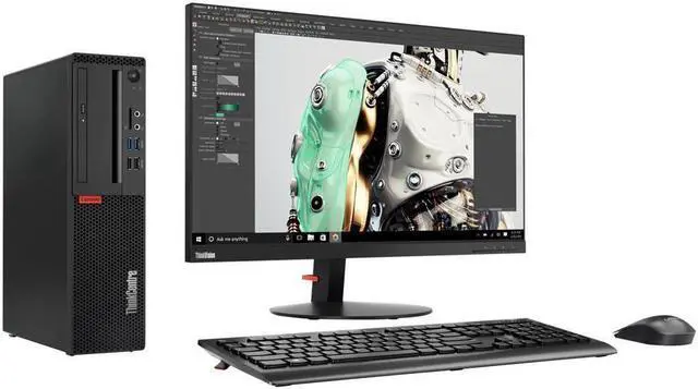 Alt view image 3 of 8 - Lenovo ThinkCentre M725s 10VT000EUS Desktop Computer - AMD Ryzen 7 PRO 2700 3.20 GHz - 8 GB DDR4 SDRAM - 256 GB SSD - Windows 10 Pro 64-bit (English) - Small Form Factor