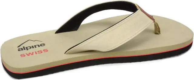 Alt view image 4 of 7 - Alpine Swiss Mens Flip Flops Lightweight Thong Sandals Beach Slides EVA Sole for Comfort Durable Flip Flops for Men Casual Wear Pool Outdoor Sandal