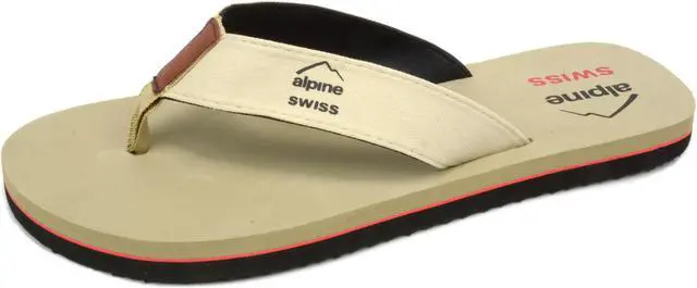 Alt view image 2 of 7 - Alpine Swiss Mens Flip Flops Lightweight Thong Sandals Beach Slides EVA Sole for Comfort Durable Flip Flops for Men Casual Wear Pool Outdoor Sandal