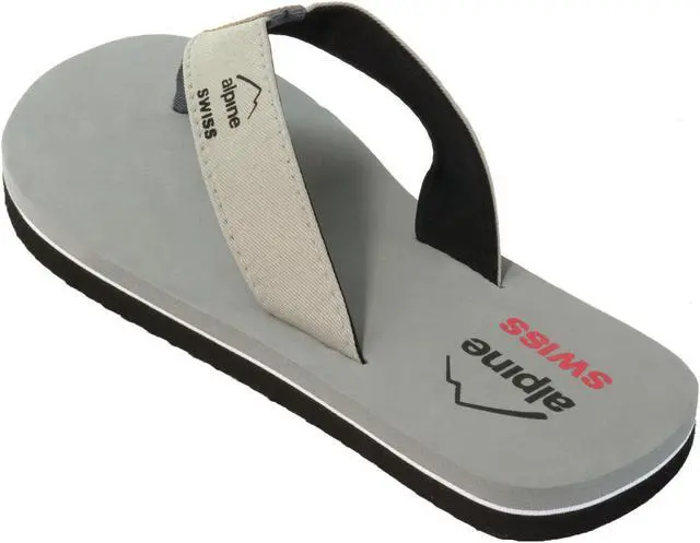 Alt view image 4 of 7 - Alpine Swiss Mens Flip Flops Lightweight Thong Sandals Beach Sandals EVA Sole for Comfort Durable Flip Flops for Men Casual Wear Pool Outdoor Sandal