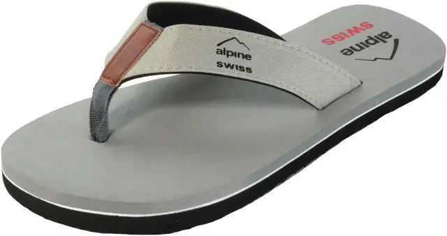 Main image of Alpine Swiss Mens Flip Flops Lightweight Thong Sandals Beach Sandals EVA Sole for Comfort Durable Flip Flops for Men Casual Wear Pool Outdoor Sandal