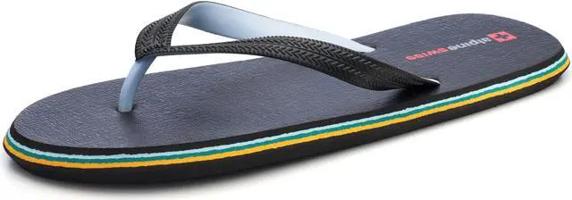 Alt view image 5 of 7 - Alpine Swiss Men's Flip Flops | Ultra-light Thin EVA foam Sandals for Beach Pool Everyday Wear | Simple Flexible Flip Flops for Men