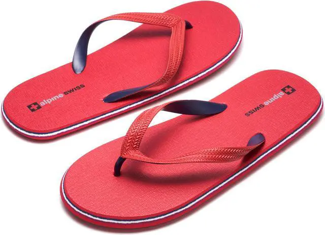 Main image of Alpine Swiss Men's Flip Flops | Ultra-light Thin EVA foam Sandals for Beach Pool Everyday Wear | Simple Flexible Flip Flops for Men