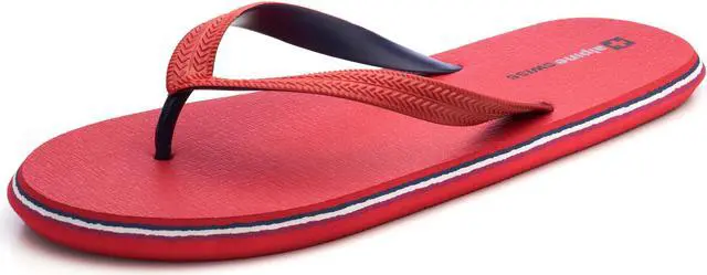 Alt view image 5 of 7 - Alpine Swiss Men's Flip Flops | Ultra-light Thin EVA foam Sandals for Beach Pool Everyday Wear | Simple Flexible Flip Flops for Men
