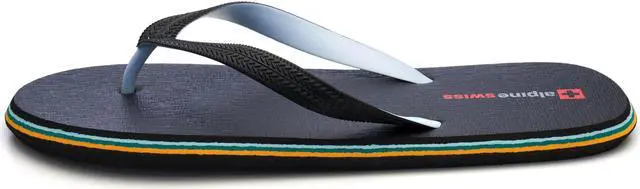 Alt view image 2 of 7 - Alpine Swiss Men's Flip Flops | Ultra-light Thin EVA foam Sandals for Beach Pool Everyday Wear | Simple Flexible Flip Flops for Men